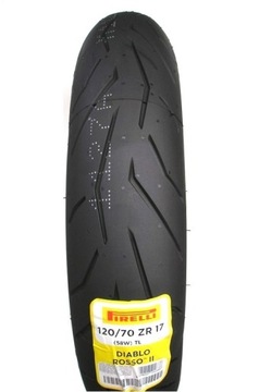 120/70ZR17 PIRELLI DIABLO ROSSO II 2 PRZÓD MOTO