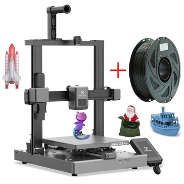 Drukarka3D Artillery Sidewinder X3 Plus + Filament PLA 1,75mm 1Kg czarny