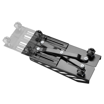 Подставка для компьютера на тележке, 4 колеса, 25 кг, регулируемая, ширина 16-30 см.