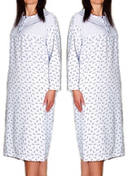 Koszula nocna ocieplana bawełna AGA MEGA PLUS SIZE