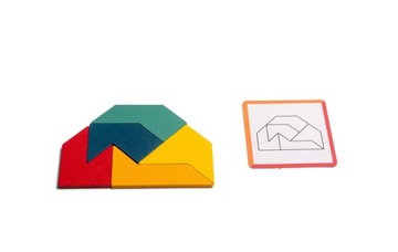 BS Toys, drewniana gra logiczna - Łamigłówka puzzl