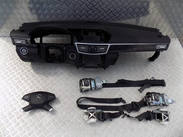 MERCEDES W212 DESKA KONSOLA AIRBAG PASY ORYGINAŁ