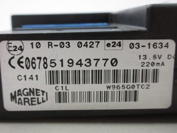 МОДУЛЬ КОНТРОЛЛЕРА LANCIA DELTA III BLUE&ME 51943770