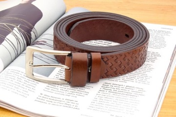 ДЛИННЫЙ КОЖАНЫЙ Ремень для брюк КОРИЧНЕВЫЙ 155см Classic