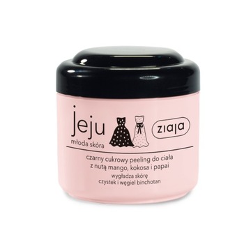 ZIAJA JEJU CZARNY CUKROWY PEELING DO CIAŁA 200ML