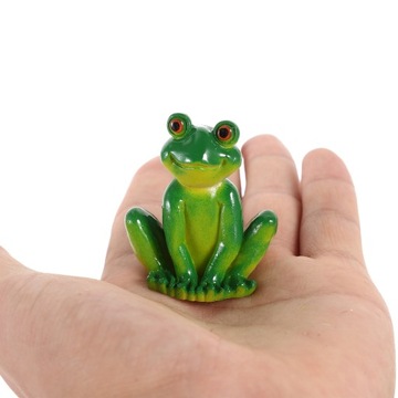Garden Frog Ornament Animal Figurine 2 Pcs