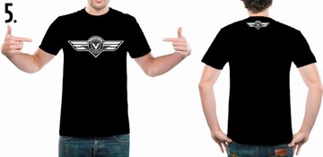 Мотоциклетная футболка с принтом Kawasaki VULCAN 750