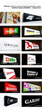 Стандартная рекламная реклама с алюминиевой рамкой 250x100 см.