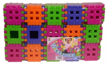 DUŻE KLOCKI WAFLE KONSTRUKCYJNE 90 EL WIKUSIE PL