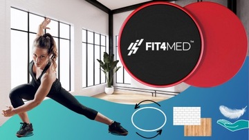 KOMPLET DYSKI POŚLIZGOWE DO ĆWICZEŃ PODKŁADKI TALERZYKI SLIDE FITNESS 2 SZT