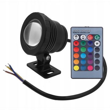 ОТРАЖАТЕЛЬ ПОДВОДНАЯ ЛАМПА RGB LED БАССЕЙН 5ВТ ДИСТАНЦИОННЫЙ