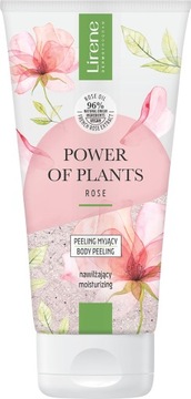 LIRENE POWER OF PLANTS RÓŻA PEELING MYJĄCY NAWILŻ.