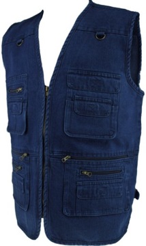 KAMIZELKA MĘSKA JEANS BEZRĘKAWNIK 4XL B37