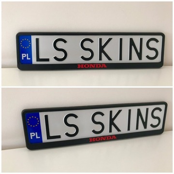 Рамка номерного знака HONDA / 2 шт.