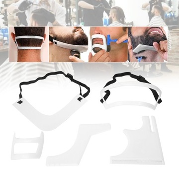 Набор трафаретов для бороды, 5 шт., линия роста волос