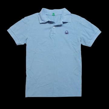 BENETTON _ FIRMOWA KOSZULKA POLO Z LOGO _ S/M