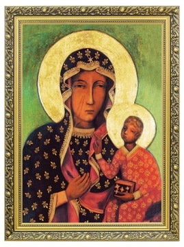 MATKA BOSKA CZĘSTOCHOWSKA | OBRAZ NA PŁÓTNIE W ZDOBIONEJ RAMIE 60x80