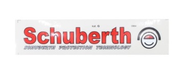 NAKLEJKA SCHUBERTH CZERWONA KAT-G