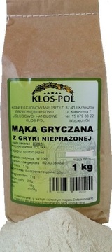 MĄKA GRYCZANA BIAŁA 1KG KŁOS-POL