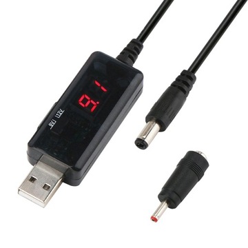 Akcesoria do kabli zasilających USB DC 5 V do 12 V 9 V Wyświetlacz LED Regu