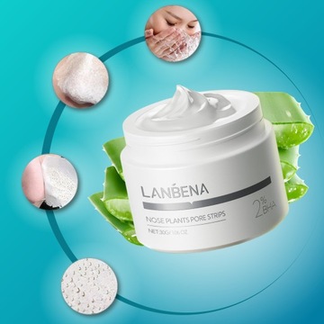 Новая улучшенная версия ломтиков маски Lanben 2.0 на черных головах носа