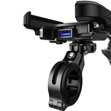 Держатель для телефона Kewig с GPS-приемником для мотоцикла, зарядное устройство QC ДЛЯ телефона для мотоцикла