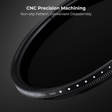 ND-фильтр серый регулируемый 72 мм ND2-ND2000 FADER MC Nano C K&F ND 2-2000