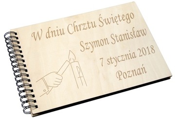 Album dziecięcy na CHRZEST roczek pamiątka POZIOM