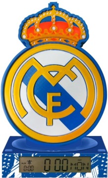 Лампа 3D з будильником з гімном зал MADRID REAL MADRID RM00003