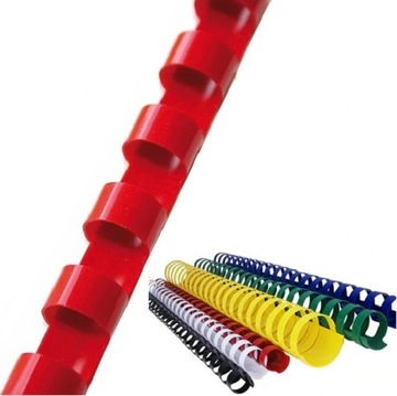 Grzbiety do bindowania czerwone Argo 5 mm 100 szt