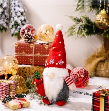 Новогоднее украшение для безликих кукол Гномиков, 30 см.