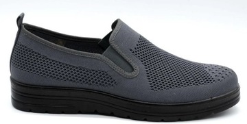 Wygodne męskie buty wsuwane 9TX02-1022 - szare 43