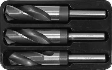 KOMPLET YT-44626 WIERTEŁ DO METALU 3SZT 22, 24 25MM WIERTŁA HSS YATO