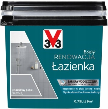 V33 EASY RENOWACJA ŁAZIENKA SZLACHET. POPIEL 0,75L