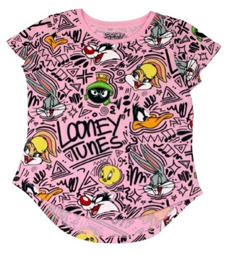 Looney Tunes Zwariowane Melodie Koszulka r. M(7/8)