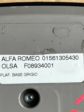 1 ALFA ROMEO GIULIA STELVIO LAMPA POLSTROVÁNÍ OSVĚTLENÍ KABINY 1561305430