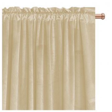 ZASŁONA ZACIEMNIAJĄCA WELUR IMPERIAL 140x250 wys. kremowy NA TAŚMIE