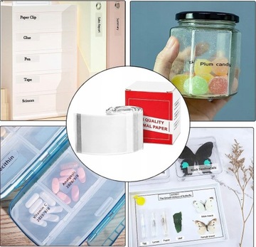 Прозрачные этикетки для принтера Phomemo M110 M120 M200 M220 M221 40х30мм