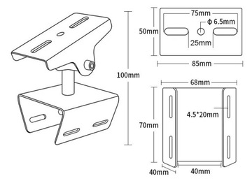 УНИВЕРСАЛЬНЫЙ РЕГУЛИРУЕМЫЙ КРОНШТЕЙН ДЛЯ КАМЕРЫ