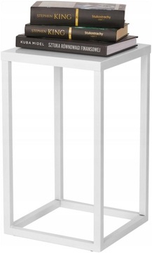 METALOWY STOJAK NA ROŚLINY KWIETNIK 40 CM. LOFT DEKORACJA ŚLUBNA - BIAŁY