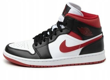 NIKE AIR JORDAN 1 MID 554724-122 Black Gym Red 44