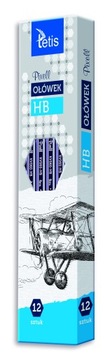 КАРАНДАШ TETIS KV060-HB С ТВЕРДОСТЬЮ PIXELL HB