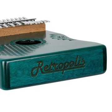 Retropolis калимба красное дерево СИНИЙ Деревянный инструмент КОРПУС УЧЕБНОЕ РУКОВОДСТВО REED