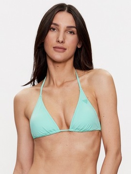 GUESS Góra od bikini Triangle E02J25 LY00K Niebieski