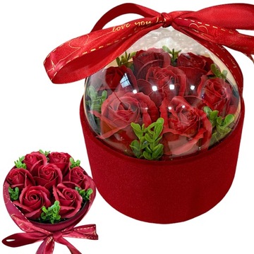 FLOWERBOX KWIATY MYDLANE BUKIET KWIATÓW W PUDEŁKU FLOWER BOX RÓŻE