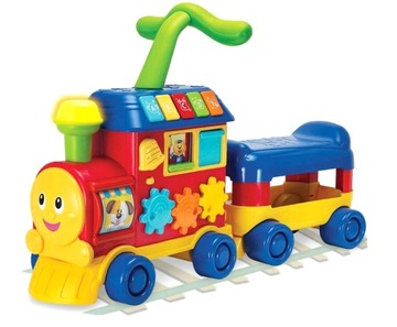 3 w 1 Jeździk Lokomotywa Rośnij ze Mną Pchacz dla Dzieci SMILY PLAY +12 m
