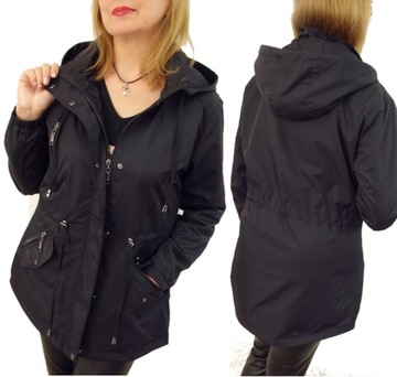 Kurtka Parka Wiatrówka z Kapturem EMILY 46 3XL