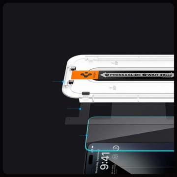 2x Szkło Hartowane SPIGEN GLAS.tR EZ FIT + Aplikator do iPhone 15 Pro Max