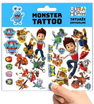 МОЮЩИЕСЯ ВРЕМЕННЫЕ ТАТУ ДЛЯ ДЕТЕЙ PAW PATROL ОРИГИНАЛЬНЫЕ ДИЗАЙНЫ