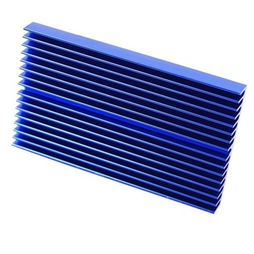 1 szt. 100x60x10mm aluminiowy radiator LED Power Blue